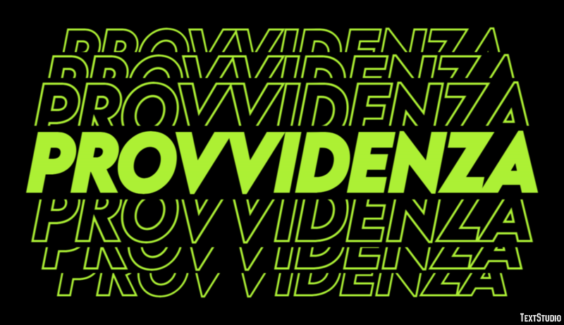 Provvidenza Text Effect