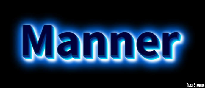 Manner Text Effect