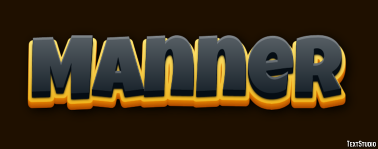 Manner Text Effect
