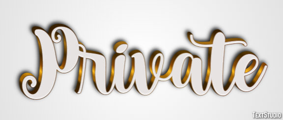 Private Text Effect