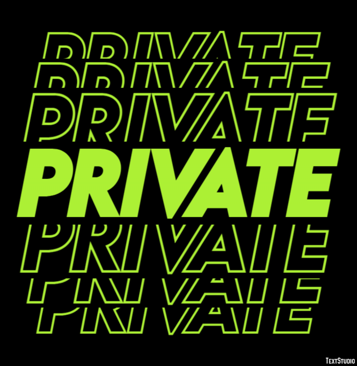 Private テキスト効果