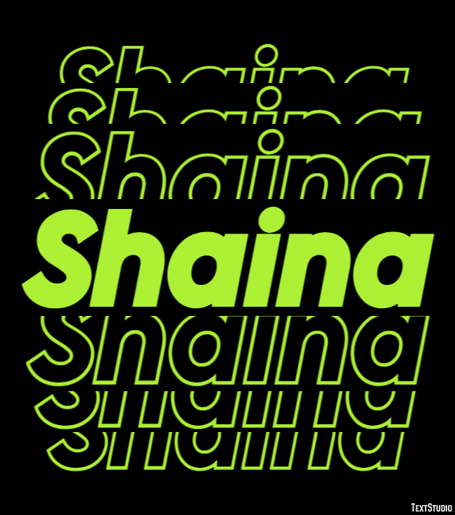 Shaina Efecto de Texto