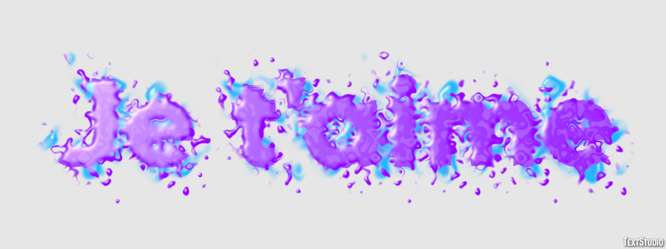 Je t'aime Effet de Texte