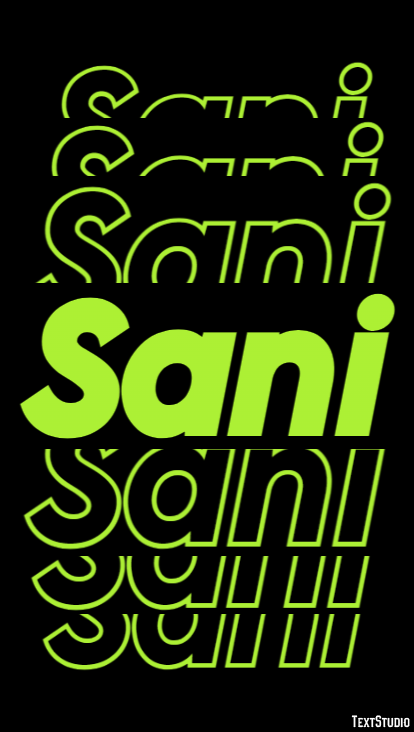 Sani Text effect