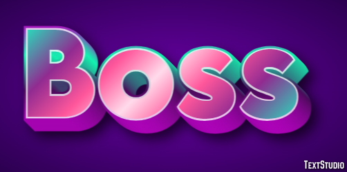 Boss Efeito de texto