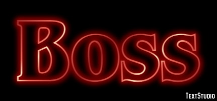 Boss Texteffekt