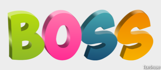 Boss Texteffekt