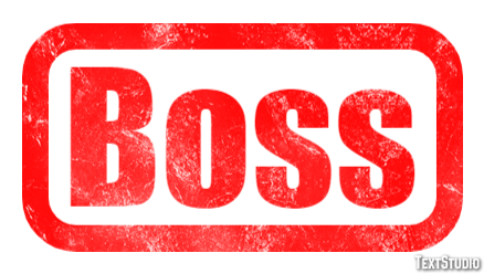 Boss Text effect