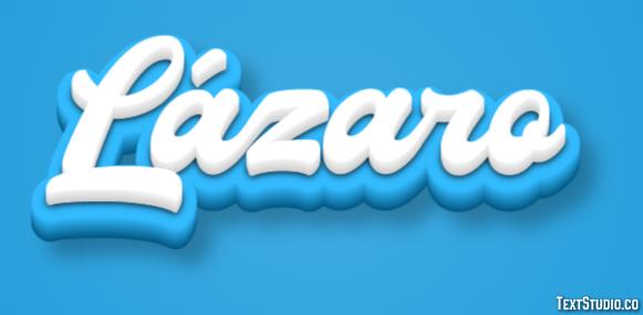 Lázaro Efecto de Texto