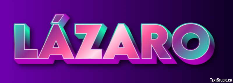 Lázaro Efecto de texto