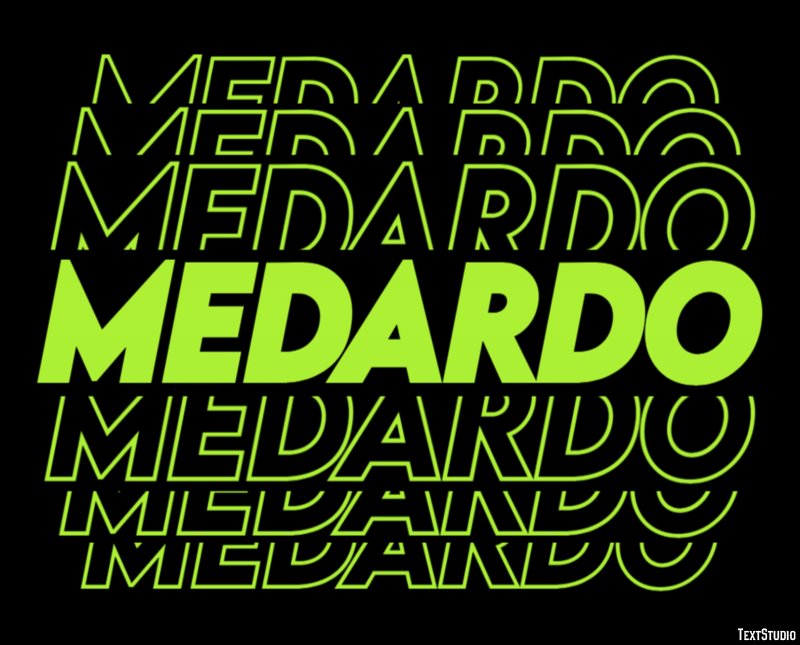 Medardo Effetto testo