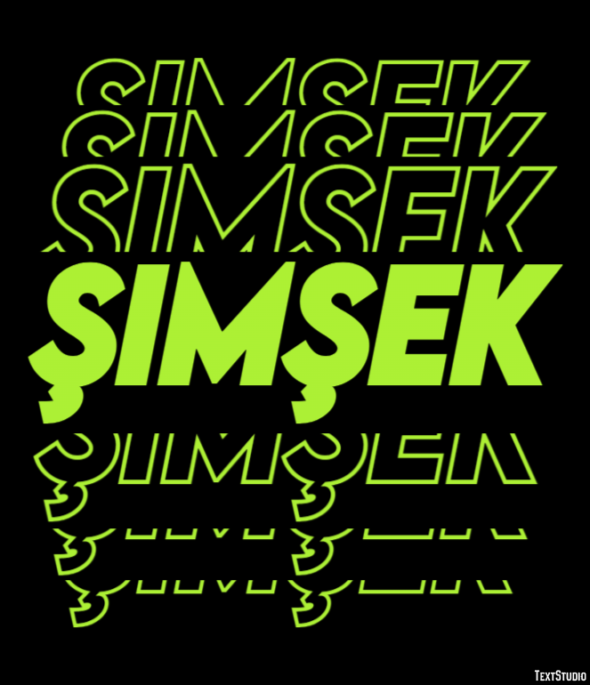 Şimşek Tekst Effect