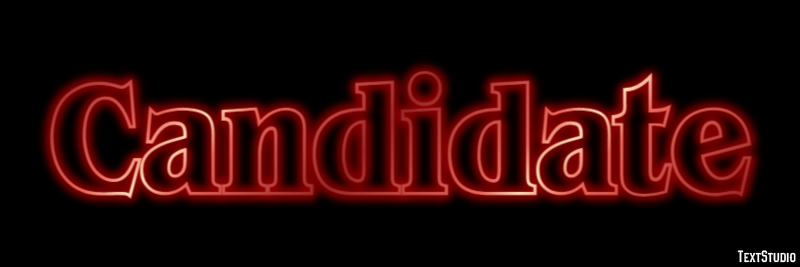 Candidate Text effect