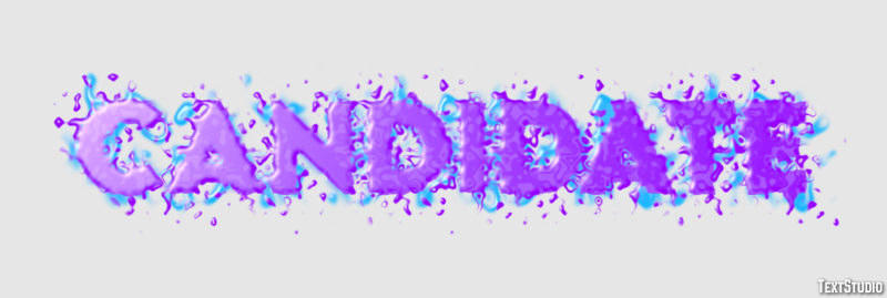Candidate Text effect