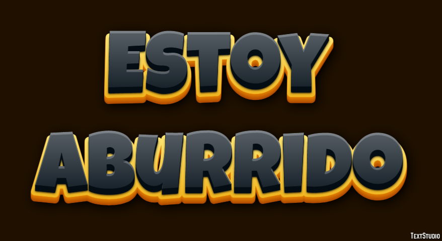 Estoy aburrido Efecto de Texto