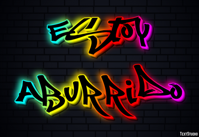Estoy aburrido Efecto de Texto