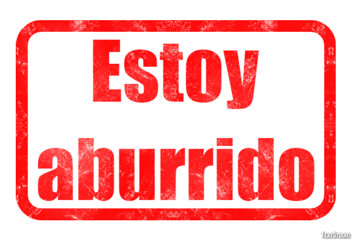Estoy aburrido テキスト効果