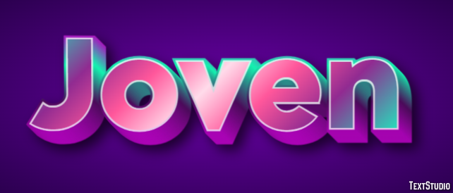 Joven Effet de texte