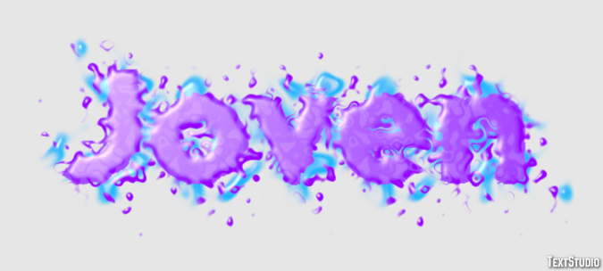 Joven Effet de texte