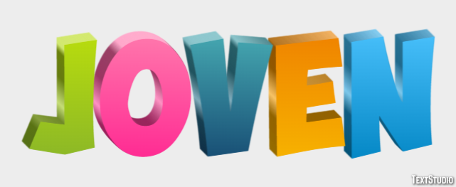 Joven Effet de texte