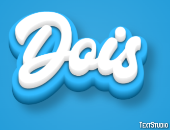 Dois Efeito de texto