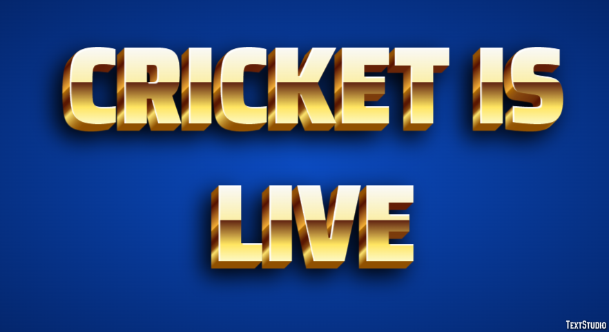 Cricket Is Live Эффект текста