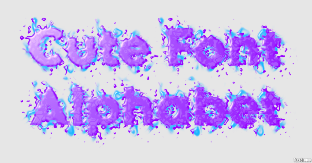 Cute Font Alphabet Tekst effect