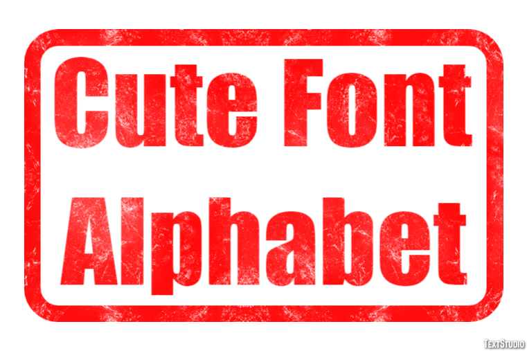 Cute Font Alphabet テキスト効果