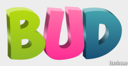 Bud Text Effect
