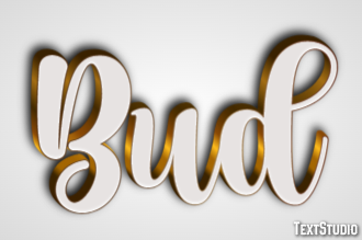Bud Tekst Effect