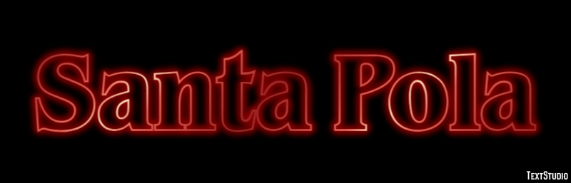 Santa Pola Efekt tekstowy