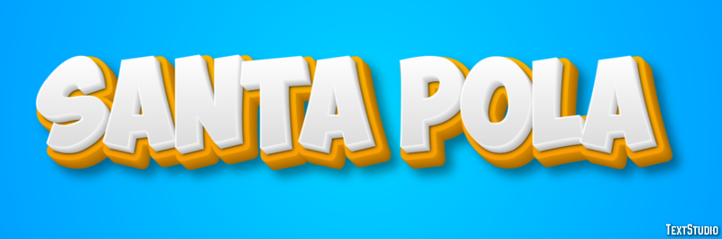 Santa Pola Efekt tekstowy