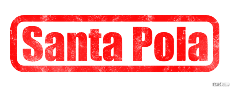 Santa Pola Efekt tekstowy