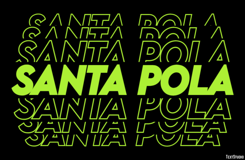 Santa Pola Efekt tekstowy