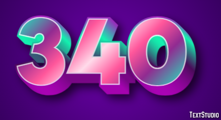 340 Text Effect