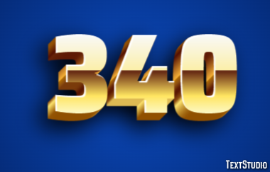 340 Text Effect