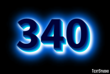 340 Text Effect