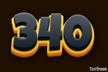 340 Text Effect