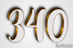 340 Text Effect
