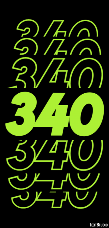 340 Text Effect