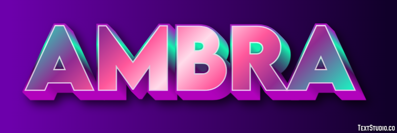 Ambra Text Effect