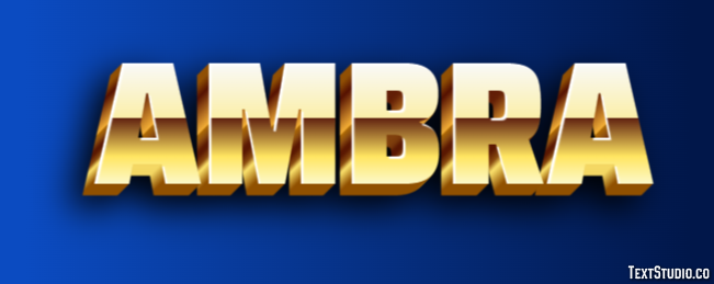 Ambra Text effect