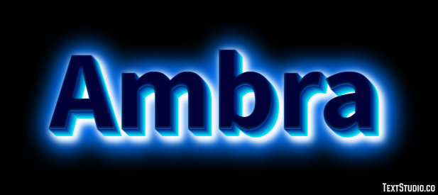 Ambra Text effect