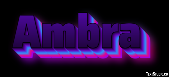 Ambra Text Effect