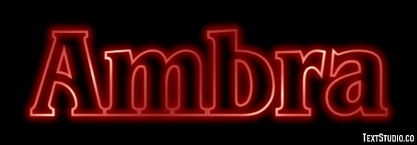 Ambra Text effect
