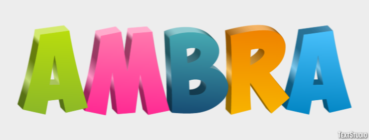 Ambra Text effect