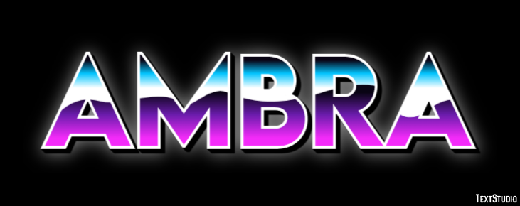 Ambra Text effect