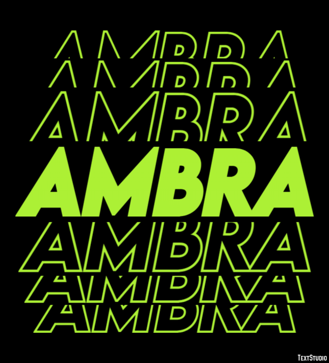 Ambra Text Effect