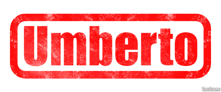 Umberto Effetto testo