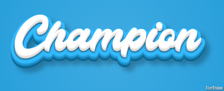 Champion Texteffekt